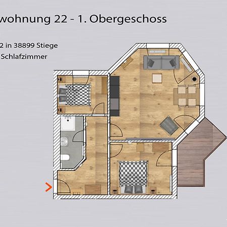 Auszeit-Im-Harz Haus 5 Wohnung 22 Stiege Bagian luar foto